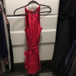 Hot pink slip dress by Express size small